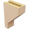 Ekena Millwork 3"W x 6"D x 9"H Classic Clemmons Rough Cedar Woodgrain TimberThane Corbel, Primed Tan CORUR03X06X09CLERCPR - alternate 5